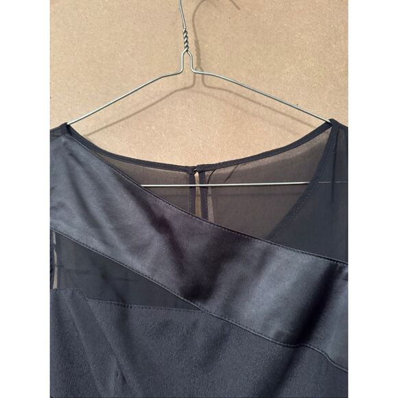 Karen Millen England Silk Little Black Dress - Picture 5 of 9